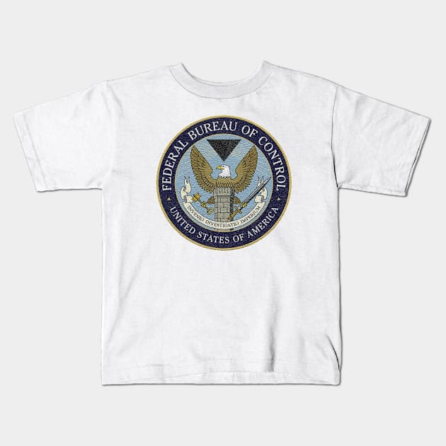 Federal Bureau of Control | Control Game Logo | Clean Logo Kids T-Shirt by OrionBlue